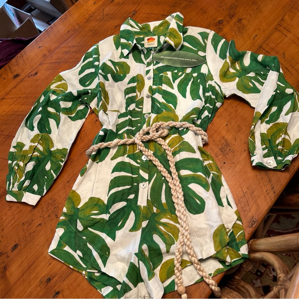 FARM Rio Tropical Leaf Print Jumpsuit - Picture 7 of 11